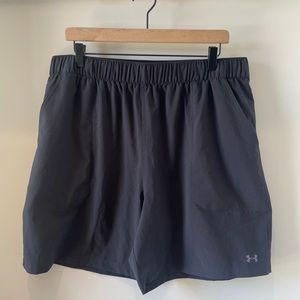 Men’s XL Under Armour Armor Athletic Shorts Black Loose Fit